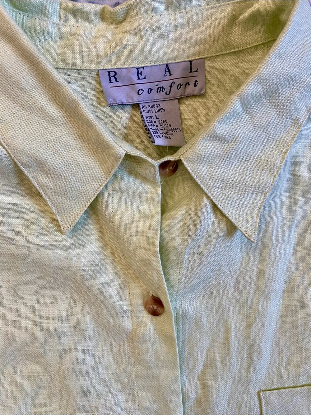 New Linen Button-Down Shirt - Picture 4 of 6